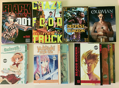 #ad Lot of 10 Manga Books Try some new series PAPERBACK English Mature $9.00
