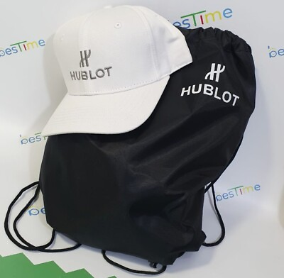 #ad N.O.S Rare HUBLOT Big Bang Promotional Gift Baseball Cap Hat Carry Bag White $109.00