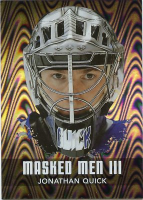 #ad 10 11 BETWEEN THE PIPES MASKED MEN III MASK SILVER #MM 29 JONATHAN QUICK *43763 $7.99