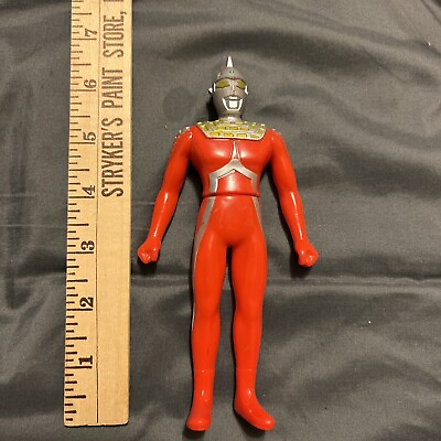 #ad 1988 Bandai Japan Ultraman Taro Ultraman Vinyl Figure Kaiju Toy Robot Sci fi $12.99