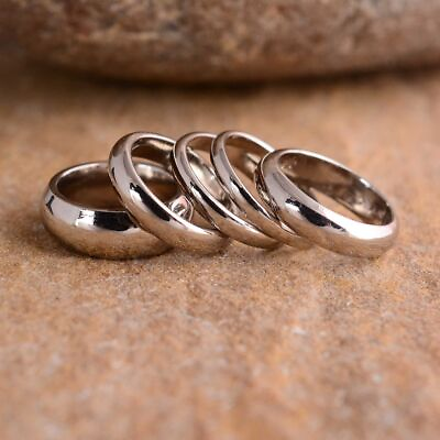 #ad Half Round Solid Band Handmade Band 925 Sterling Silver Half Round Band MJC $12.34