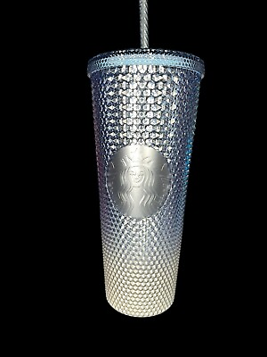 #ad Starbucks 2023 Holiday Bling Ombre Gradient Icicle Studded 24oz Cold Cup Tumbler $44.00