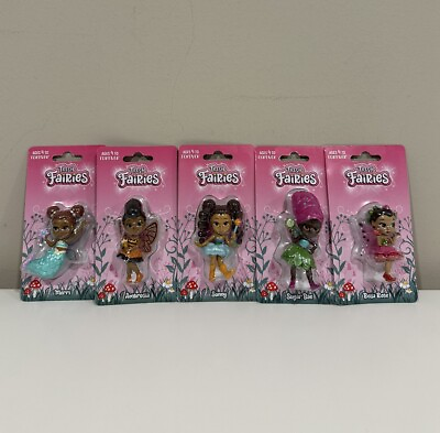 #ad Fresh Fairies 3quot; African American Mini Figure Doll 2023 Compete Set of 5 NEW $49.99
