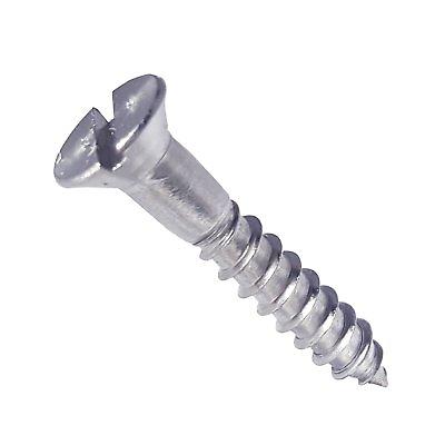 #ad #10 Flat Head Wood Screws Stainless Steel Slotted Drive All Sizes in Listing $95.31