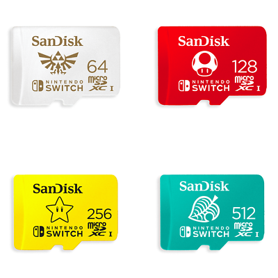 #ad Official Nintendo Licensed SD cards Genuine OEM Nintendo 64gb 128gb 256gb $18.99
