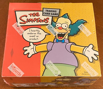 #ad The Simpsons Booster Box Factory Sealed Wizards Of The Coast Trading Card Game $134.94