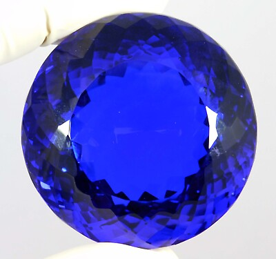 #ad 489.45 Ct Natural Blue Tanzania Of Tanzanite Round Cut Loose Gemstone CERTIFIED $120.52