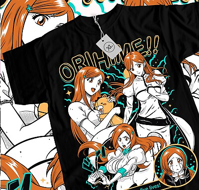 #ad Orihime Inoue T Shirt Zaraki Kenpachi Bleach Anime Ichigo Aizen Shirt All Size $19.20