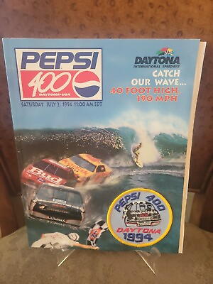 #ad VTG #x27;94 Pepsi 400 Race Souvenir Program w Patch amp; Starting Lineup Insert Nascar $9.99