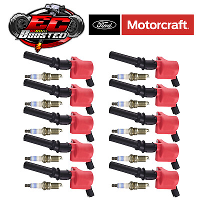 #ad MOTORCRAFT Platinum Engine Spark Plug High Performance Ignition Coil For Ford $165.22