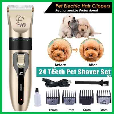 #ad Professional Pet Clippers Dog Cat Animal Kit For Hair Grooming Cordless Trimmer $9.99