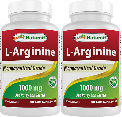 #ad #ad 2 Pack Best Naturals L Arginine 1000mg 120 Tablets $19.99