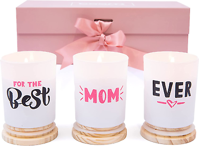 Candle Gift Set for Mom Box of 3 Scented Candle Gifts Christmas or Birthday $41.99