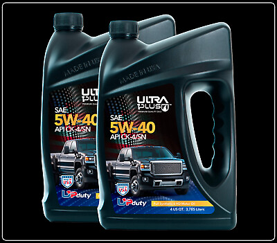 #ad Ultra1Plus 5W 40 Full Synthetic HD Motor Oil API CK 4 SN 2 Gal 8 QTS $67.06