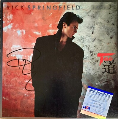 #ad RICK SPRINGFIELD Signed TAO Vinyl RECORD Album LP PSA DNA Proof $99.00