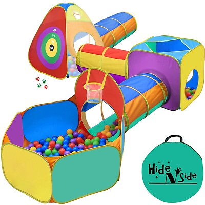 Gift for Toddler Boys amp; Girls Ball Pit Play Tent amp; Tunnels for Kids FREE Ship $34.49