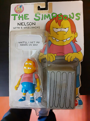 #ad THE SIMPSONS MATTEL NELSON MOC with 5 wisecracks $51.66