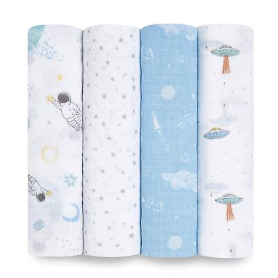 #ad Aden Anais Swaddle Blanket Baby Receiving Swaddles 4 Pack Space Explorers $35.99