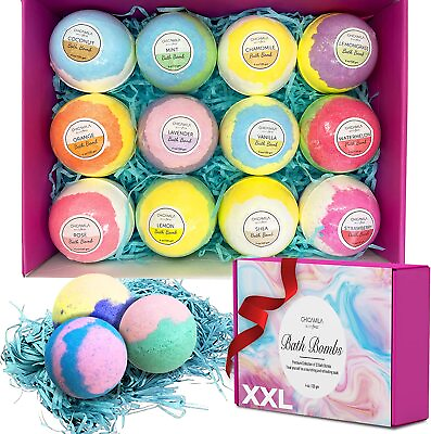 #ad Beautyfrizz 12pcs Bubble Spa Bath Bombs Gift Set For Perfect Luscious Gift Pack $21.99