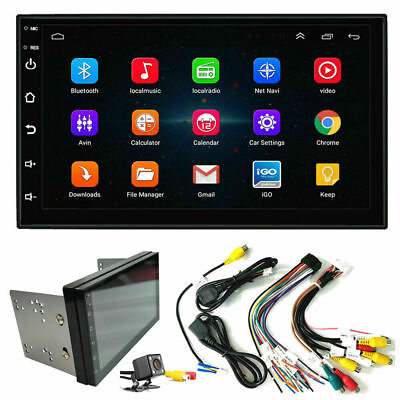 #ad 7quot; Double 2 DIN Android 10 Car Stereo MP5 Player GPS Nav WiFi BT FM RadioCamera $66.72