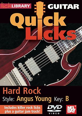 #ad Guitar Quick Licks: Hard Rock Style Angus Young DVD Lick Library Music A $13.90