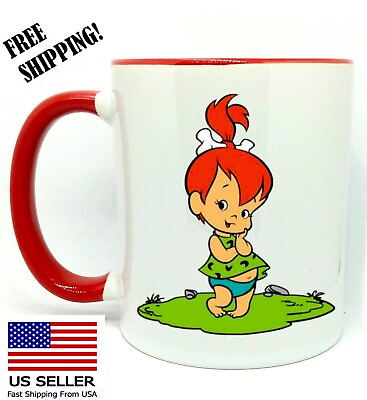 Pebbles Flintstones Classic Birthday Christmas Gift Red Mug 11 oz Coffee $15.99