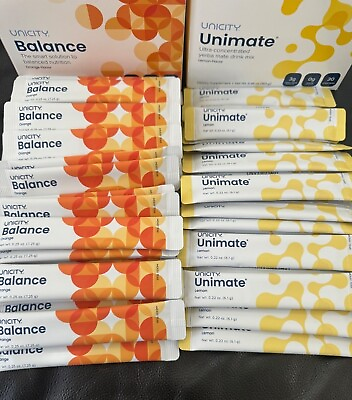 #ad Unicity Feel Great Combo Balance or Unimate Lemon 5 10 30 packs Exp 2026 $58.00