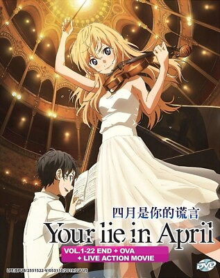 #ad DVD Anime Your Lie In April Shigatsu wa Kimi no Uso 1 22 OVA Live Movie ENG $23.90