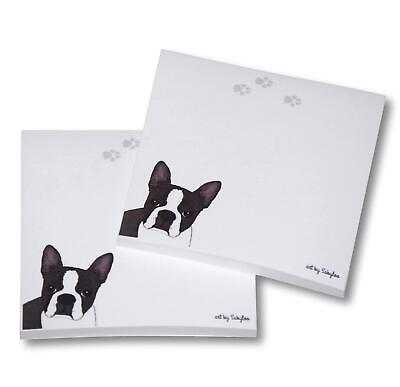 #ad Boston Terrier Sticky Notes Notepad 100 Sheets $9.99