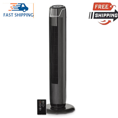 #ad 36quot; Tall 3 Speed Oscillating Tower Fan w 7 Hour Timer Slim Lightweight for Home $39.96