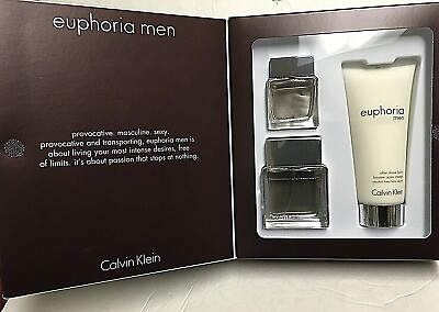 #ad #ad Euphoria Men by Calvin Klein 3 pcs in gift set for men 2 Parfum Balm NIB $69.50