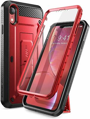 #ad #ad Genuine SUPCASE Full Body Case Rugged New Cover w Built in Screen for iPhone XR $16.44