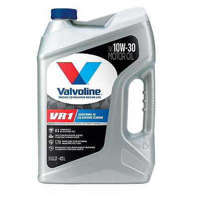 #ad Valvoline Premium Advanced Motor Oil VR1 Racing Motor Oil 10W 30 Motor Oil 5 QT $25.37