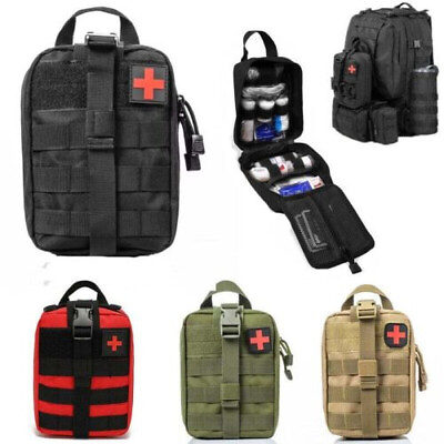 Tactical First Aid Kit Medical Molle Rip Away EMT IFAK Survival Pouch Bag $9.93