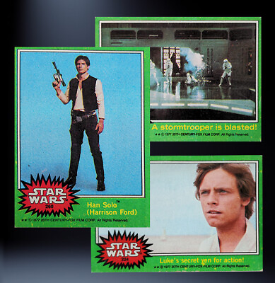 #ad #ad 1977 TOPPS STAR WARS Trading Cards Green Series 4 U Pick $3.00