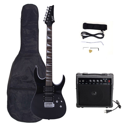 #ad Glarry 170 Model With 20W Electric Guitar Pickup Hsh Pickups Guitar Stereo Bag $147.35