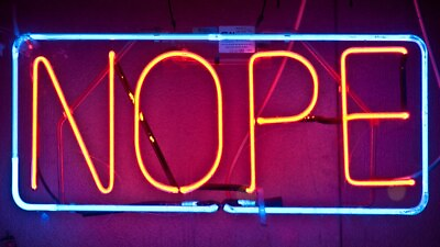 #ad 14quot;x6quot; Nope Acrylic Neon Sign Light Lamp Real Glass Gift Window Display ZS443 $79.98