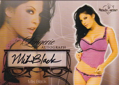 #ad Miki Black 2013 Bench Warmer Hobby Lingerie Card #36 CSI Actress Model Autograph $9.99