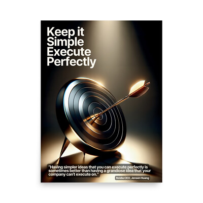 #ad Keep it Simple Tech CEO Motivational Poster $24.00