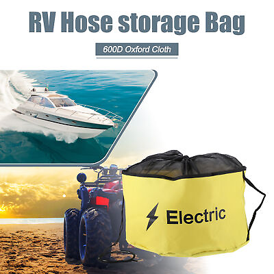 #ad RV Sewer Hose Storage Bag Waterproof RV Hose Storage Bag RV Accessories Yellow $16.54