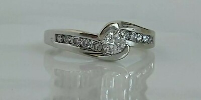 #ad 14k Engagement Ring Solitaire 0.25 Carat Natural Diamond0.40 TCW Diamonds $620.00