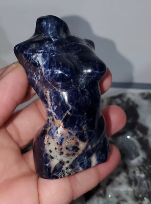 #ad 2.8quot; Sodalite Goddess Quartz Carved Crystal Gift Body Sculpture 1PC $22.00