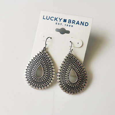 #ad New Lucky Brand Teardrop Drop Earrings Gift Vintage Women Party Holiday Jewelry $7.99