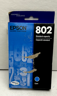 #ad EPSON 802 STANDARD CAPACITY INK CARTRIDGE exp 5 25 $23.00
