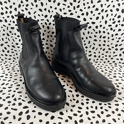 #ad MADEWELL $198 The Camryn Chelsea Boot True Black Leather SZ 8H M sz 8.5 NH205 $89.00