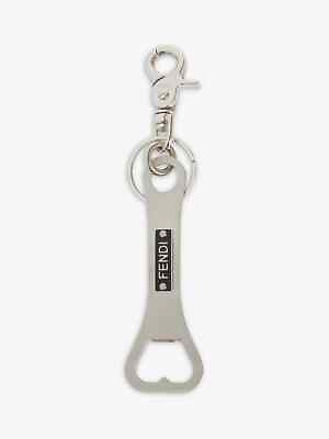 #ad Fendi NWT Unisex Stainless Steel Bottle Opener Keychain One Size Retail $420 $323.99