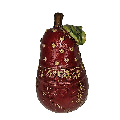 #ad Prickly Pear Home Decor Hand Painted Handmade Glossy Finish Vintage Large Fruit $20.00