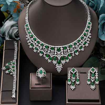 #ad #ad Wedding Bride Jewelry Set Jewelry Set Wedding Accessories Necklace Earring Set $115.73