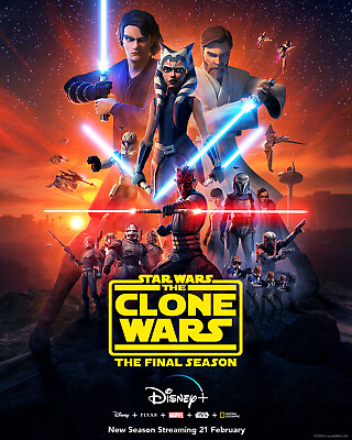 #ad Star Wars The Clone Wars Season 7 Final Season decal Poster Print exclusive 632 $12.99