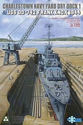#ad Charlestown Navy Yard Dry Dock 1 USS DD 742 Frank Knox 1944 Model kit TKOSP 7058 $66.54